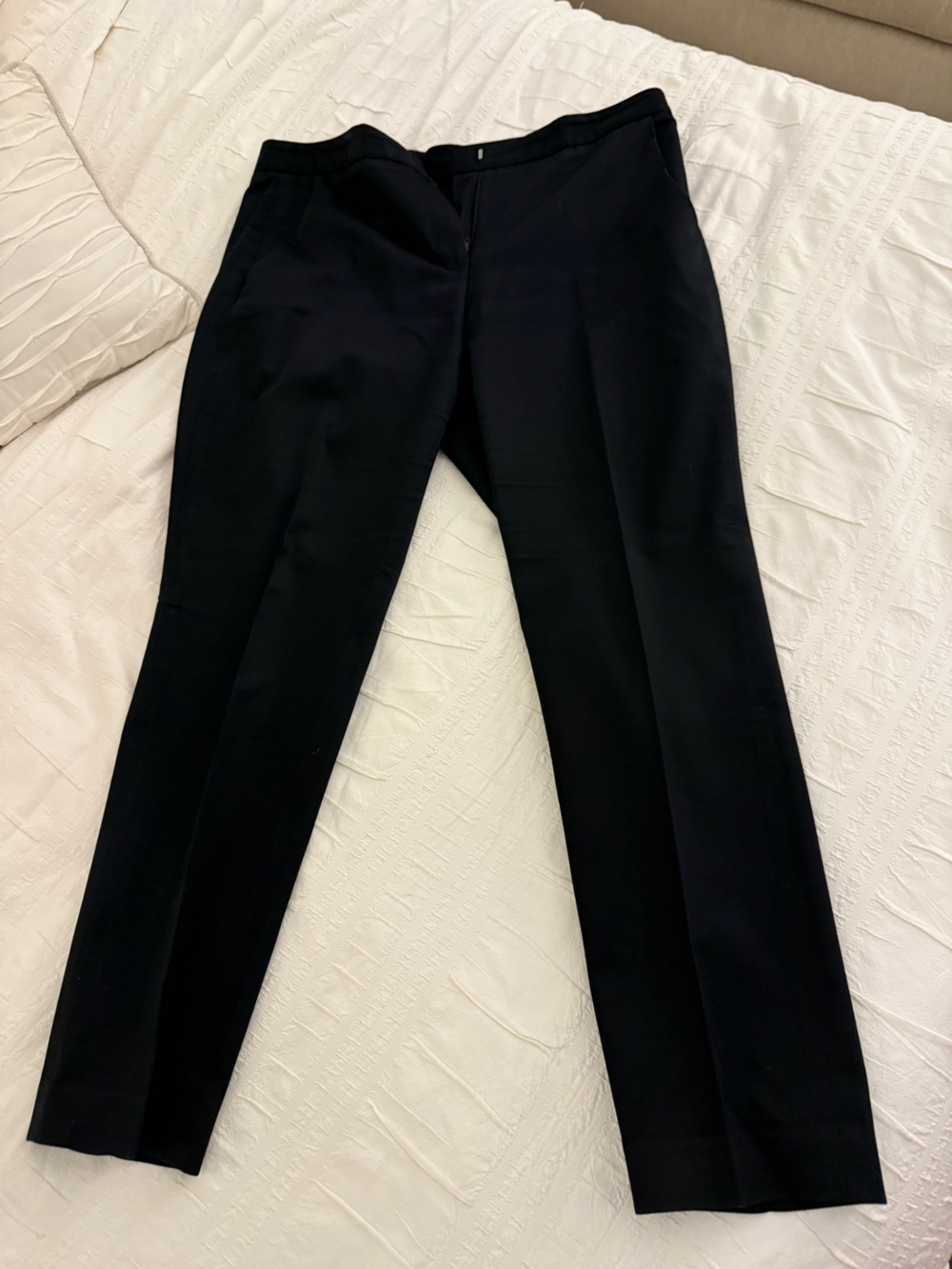Theory Black Straight-Leg Dress Pants